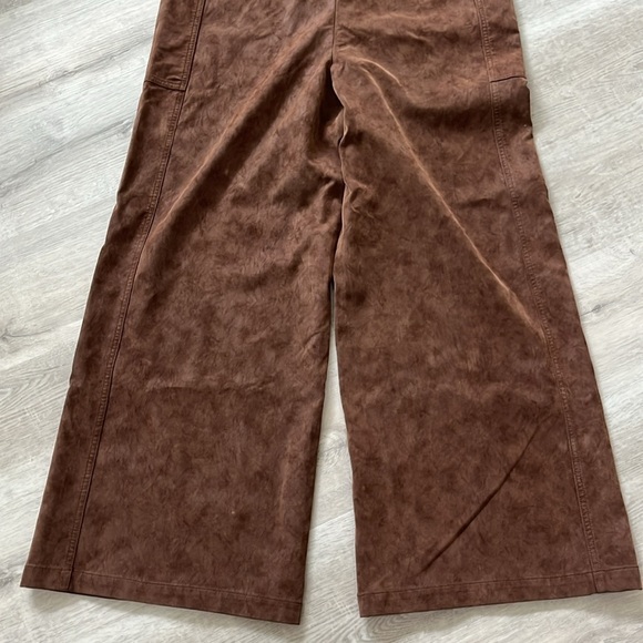 We The Free Nico Chocolate Brown Faux Suede Jumpsuit - Picture 10 of 14